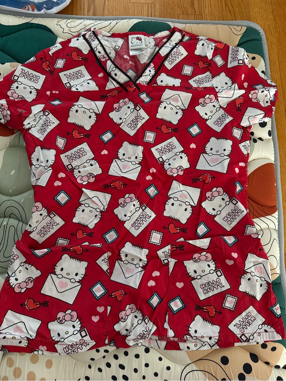 Hello Kitty scrub top in small